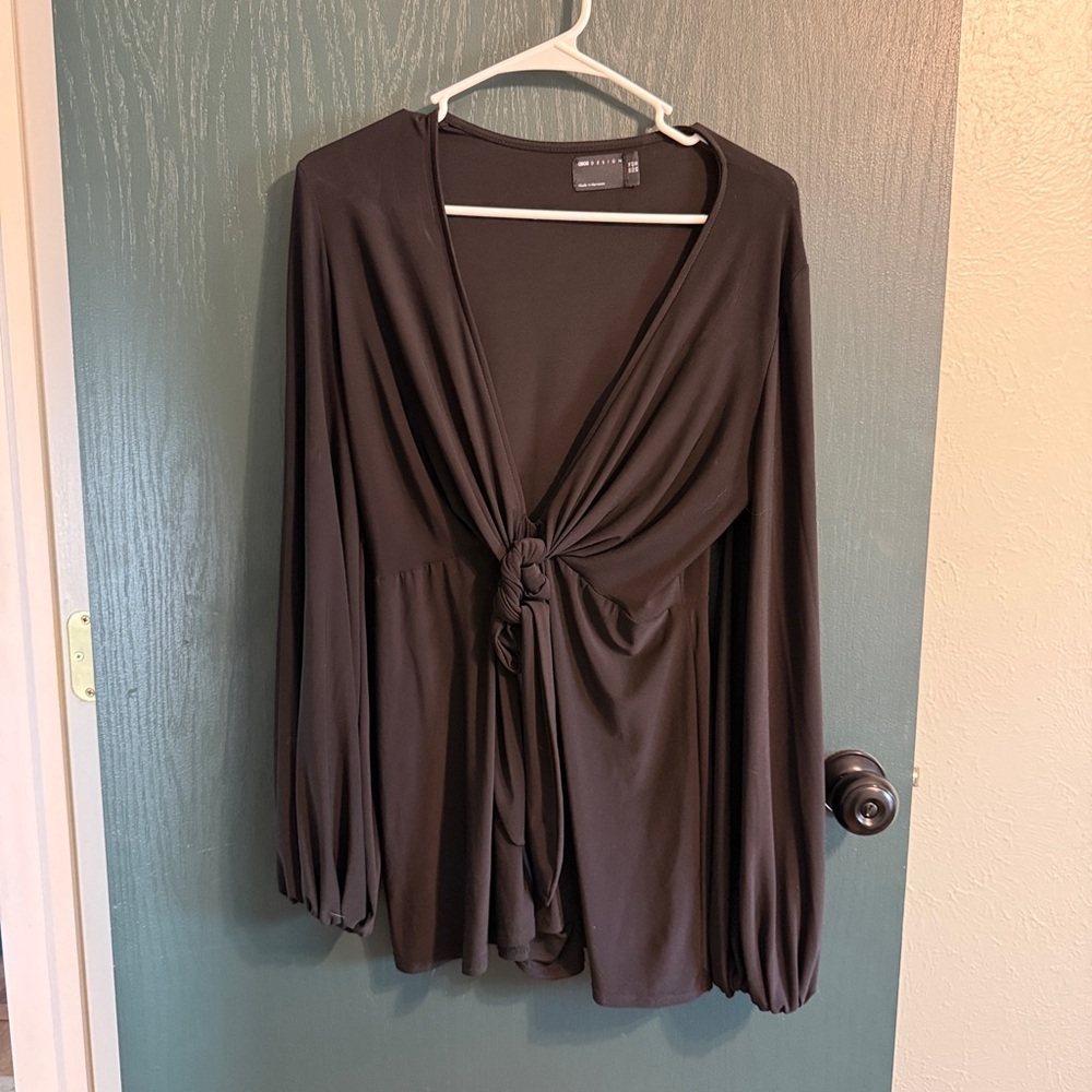 ASOS Black Long Sleeve Jumpsuit/ romper